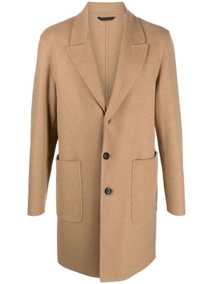 Woolrich mid-length single-breasted coat - Neutrals