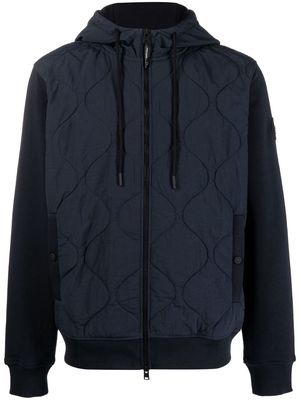 Woolrich MixMedia panelled hooded jacket - Blue
