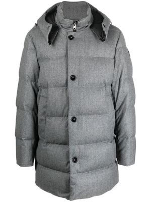 Woolrich padded button-down parka coat - Grey