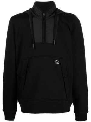 Woolrich padded panels hoodie - Black