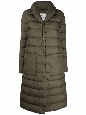 Woolrich padded zip-up down coat - Green
