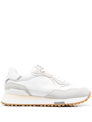 Woolrich panelled leather sneakers - White
