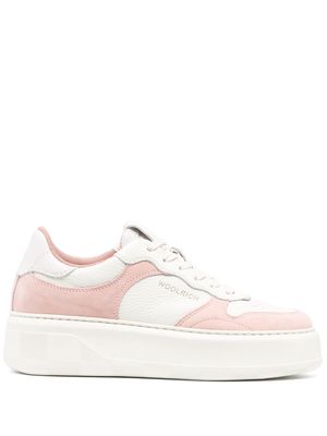 Woolrich panelled low-top sneakers - White