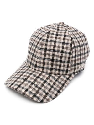 Woolrich plaid-check baseball cap - Neutrals