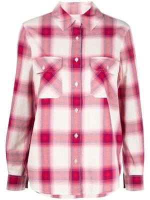 Woolrich plaid-check cotton shirt - Red