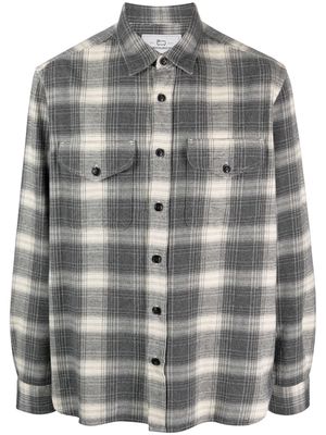 Woolrich plaid-check flannel shirt - Grey