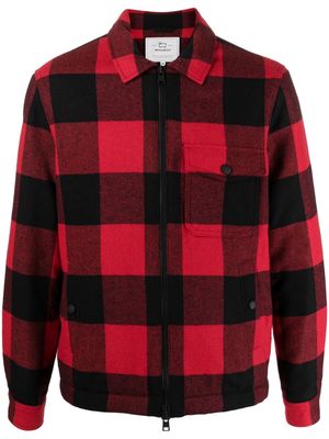 Woolrich plaid check-pattern shirt jacket - Red