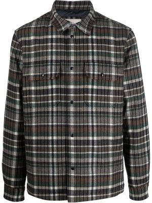 Woolrich plaid check-print shirt jacket - Green