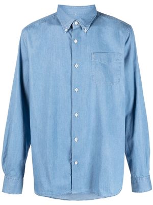 Woolrich plain cotton shirt - Blue