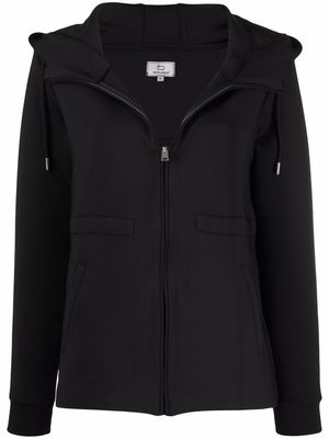 Woolrich plain long-sleeve hoodie - Black