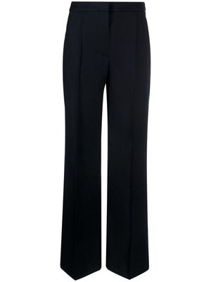 Woolrich pleat-detail straight-leg trousers - Blue