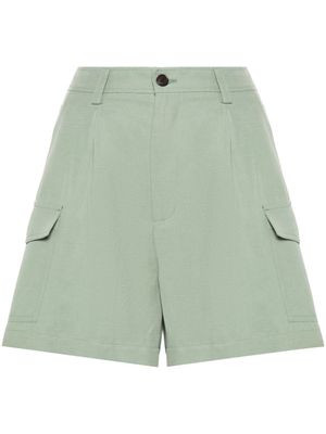Woolrich pleated cargo shorts - Green