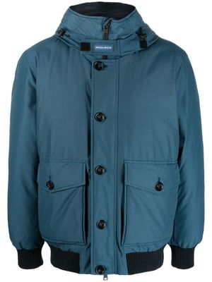Woolrich Polar logo-patch hooded jacket - Blue