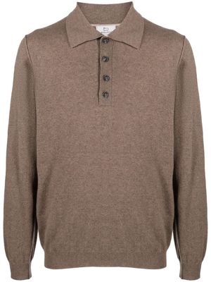 Woolrich polo-collar wool-blend jumper - Neutrals
