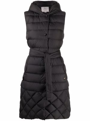 Woolrich quilted sleeveless down coat - Black