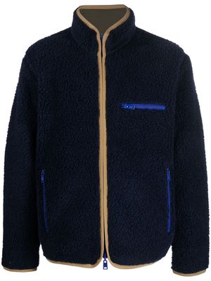 Woolrich reversible curly-fleece jacket - Blue