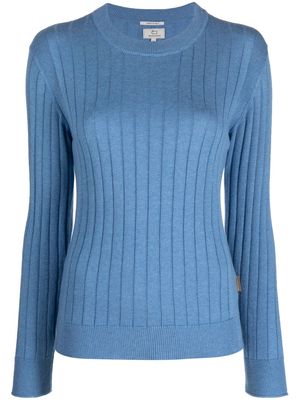 Woolrich ribbed-knit cotton jumper - Blue