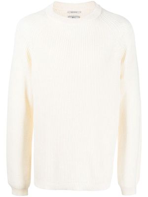 Woolrich ribbed-knit crew-neck jumper - White