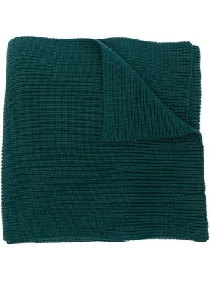 Woolrich ribbed-knit wool scarf - Green
