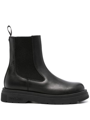Woolrich round-toe leather boots - Black
