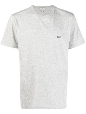 Woolrich sheep-embroidered short-sleeve T-shirt - Grey