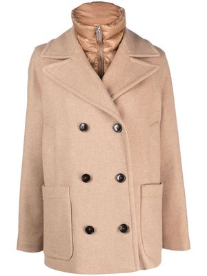 Woolrich Sideline 2-in-1 double-breasted coat - Neutrals