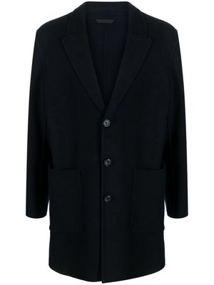 Woolrich single-breasted notch-lapels coat - Blue