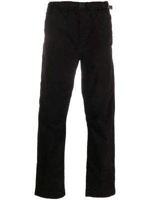 Woolrich slide-buckle straight-leg trousers - Black
