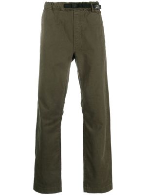 Woolrich slide-buckle straight-leg trousers - Green