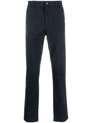 Woolrich straight-leg cotton chino trousers - Blue