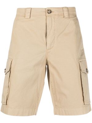Woolrich straight-leg cotton shorts - Neutrals