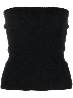Woolrich strapless knitted top - Black