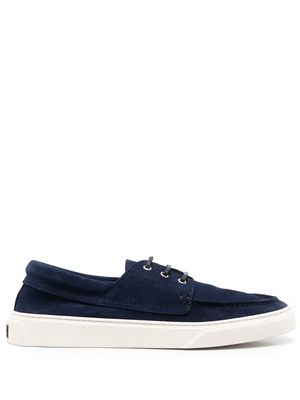 Woolrich suede boat shoes - Blue