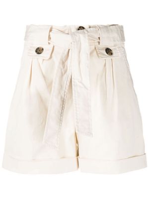 Woolrich tied-waist cotton shorts - Neutrals