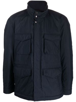 Woolrich touch-strap sherpa field jacket - Blue