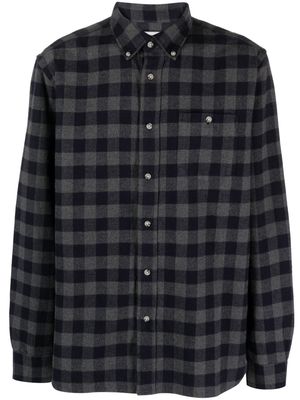 Woolrich Traditional plaid-check flannel shirt - Blue