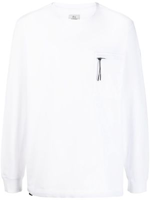 Woolrich zip-pocket long-sleeve sweatshirt - White