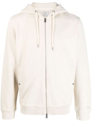 Woolrich zip-up drawstring hoodie - Neutrals