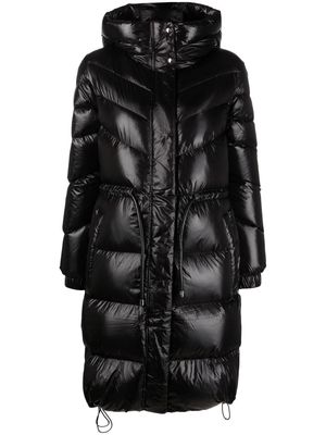 Woolrich zip-up hooded padded coat - Black