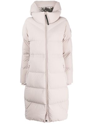 Woolrich zip-up padded parka coat - Neutrals