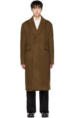 Wooyoungmi Brown Single-Breasted Coat