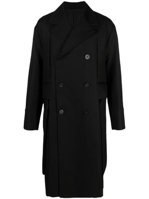 Wooyoungmi double-breasted wool coat - Black