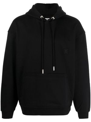 Wooyoungmi graphic-print cotton hoodie - Black