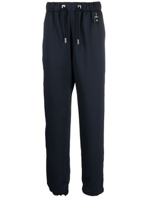 Wooyoungmi keyring-attachment tapered-leg trousers - Blue