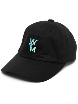 Wooyoungmi logo-embroidered cotton cap - Black