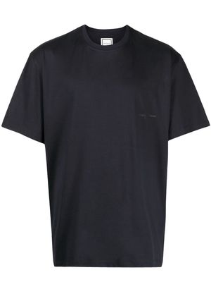 Wooyoungmi logo-patch cotton T-shirt - Black