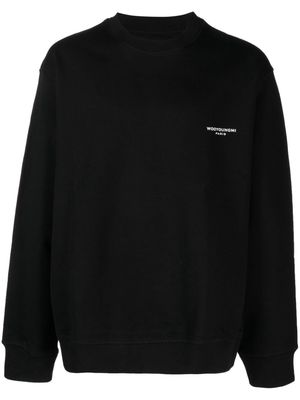Wooyoungmi logo-print cotton sweatshirt - Black
