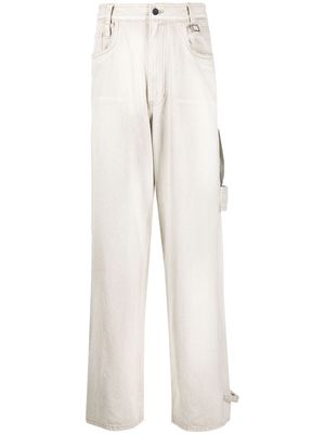Wooyoungmi mid-rise cotton straight-leg jeans - Grey