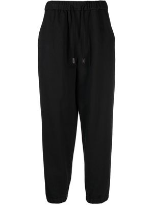 Wooyoungmi tapered drawstring track pants - Black