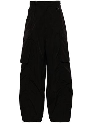 Wooyoungmi tapered-leg cargo trousers - Black